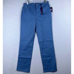 Gloria Vanderbilt Amanda Straight Leg Jeans Womens Size 8 Ultra Stretch Blue